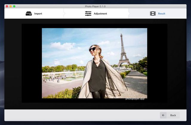 Photo Player interface